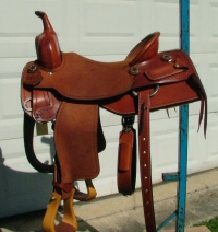 Koen Saddle Shop, Custom cutting and reining saddles.